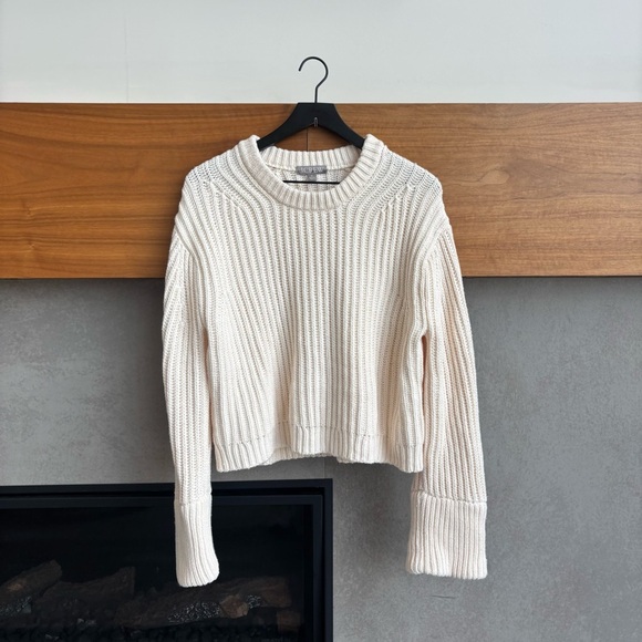 J.Crew Heritage cotton fisherman crewneck sweater, Size M - Picture 5 of 16